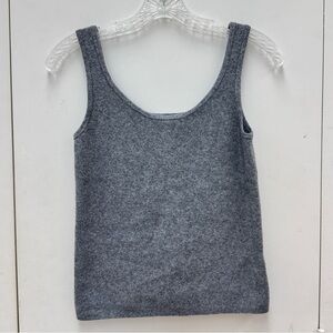 Target A New Day Women's Gray Knit/Sweater Tank Top - Sleeveless Scoop Neck